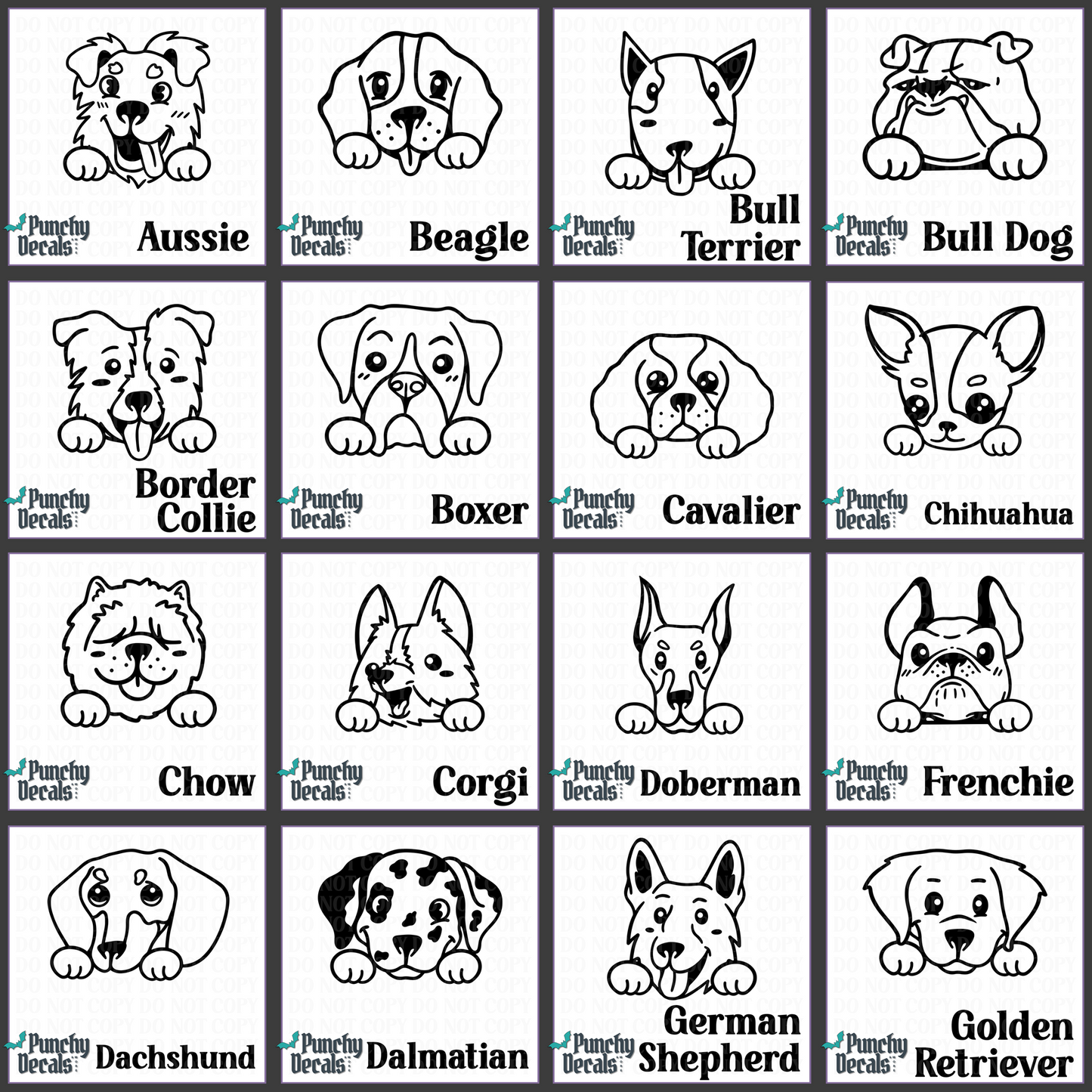 Doggie Vinyl Decal
