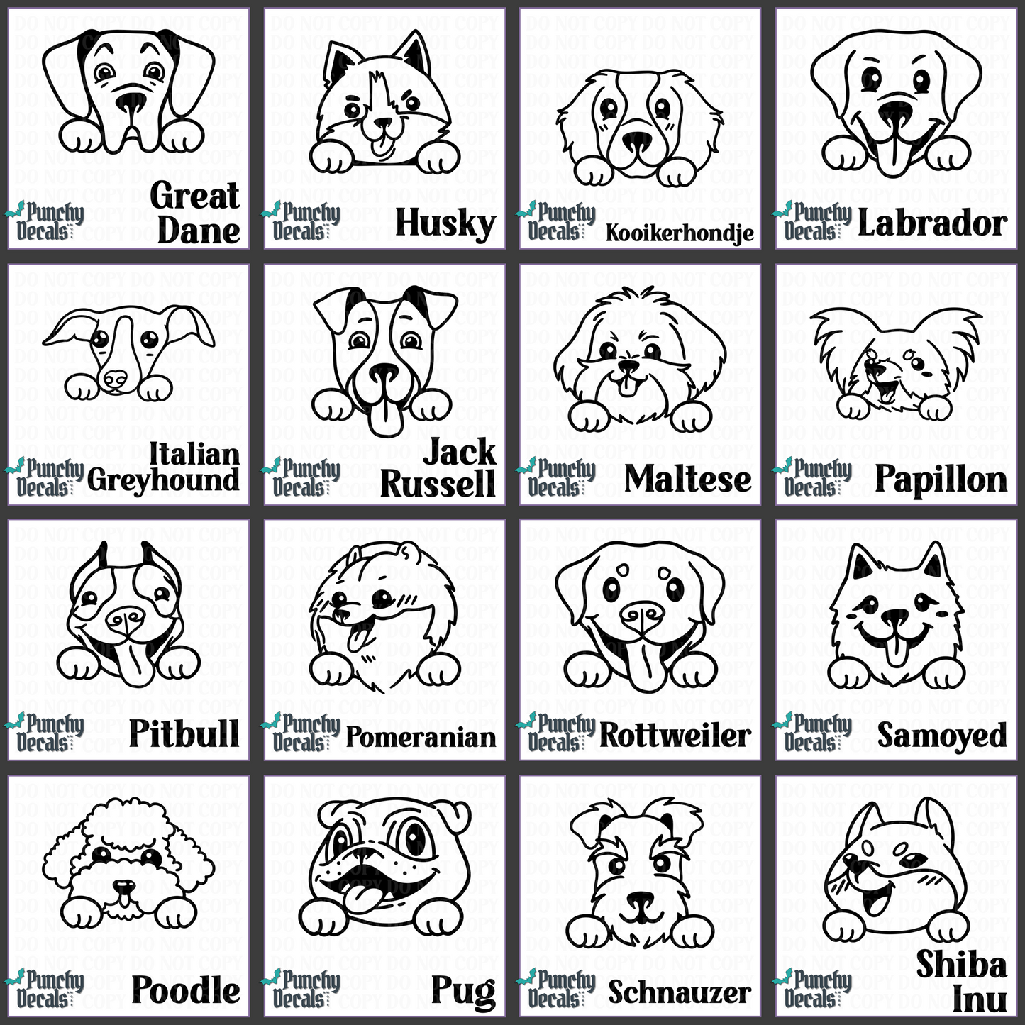 Doggie Vinyl Decal