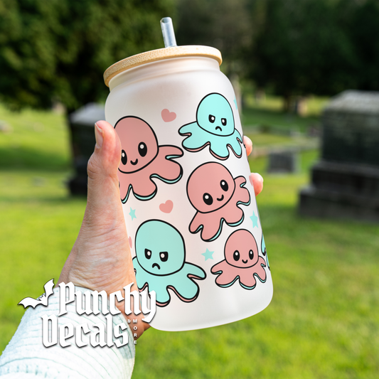 Angry Octo Glass Libbey