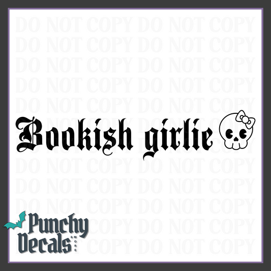 Bookish Girlie Decal