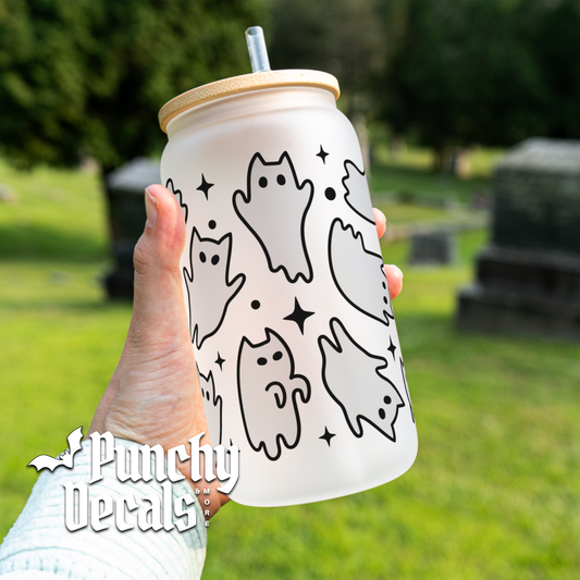 Ghost Cat Glass Libbey