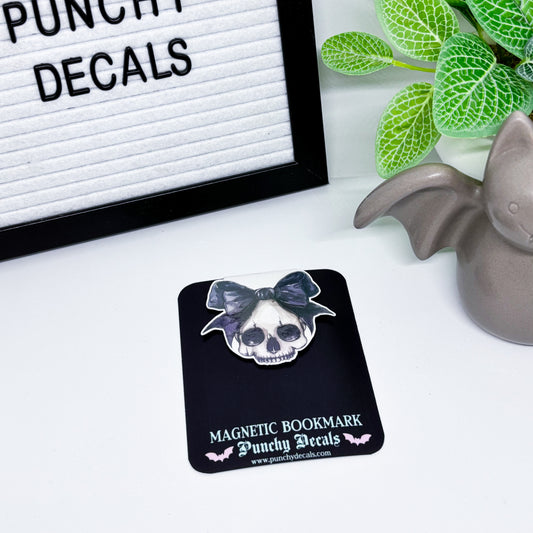 Skully Girly Magnetic Bookmark