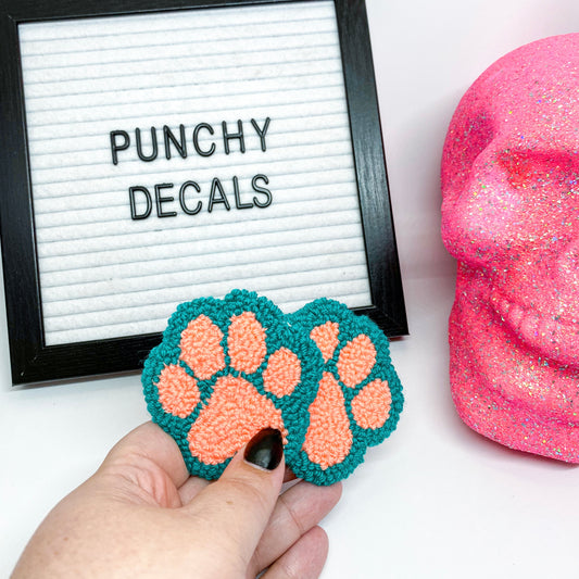 Paw Print Car Coaster (set of 2)