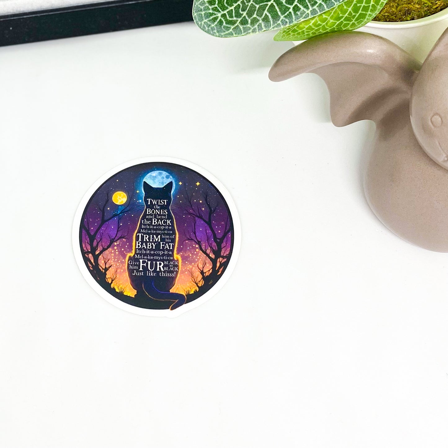 Spell Kitty Sticker