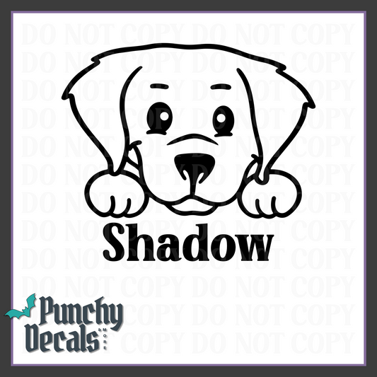 Doggie Vinyl Decal