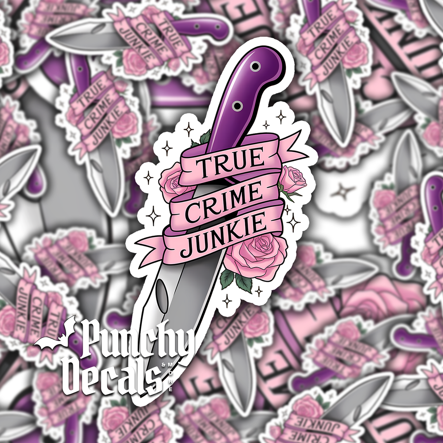 True Crime Junkie Sticker