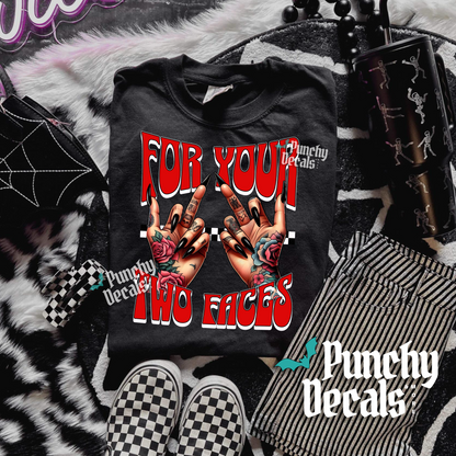Your Two Faces Long Sleeve Shirt