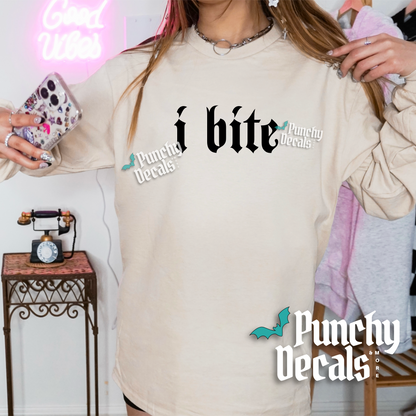 I Bite Long Sleeve Shirt