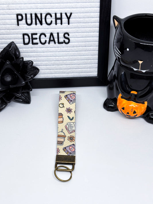 Books & Coffee Wristlet