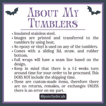 Pinky Ghosty Face Tumbler