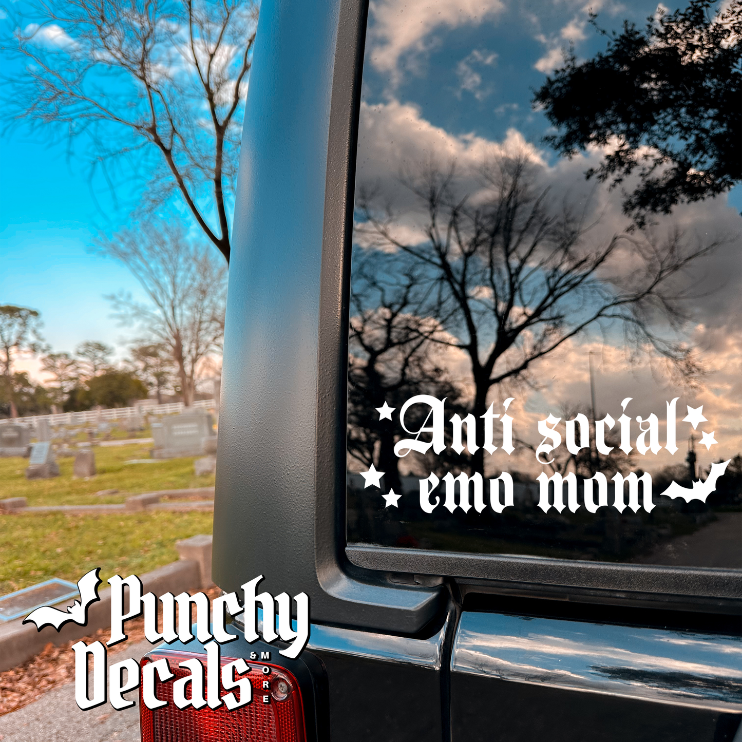 Anti Social Emo Mom Decal