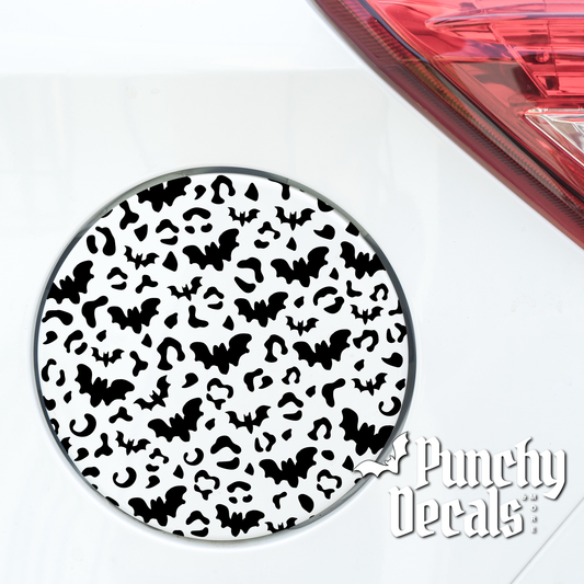 Batty Leopard Gas Cap Decal