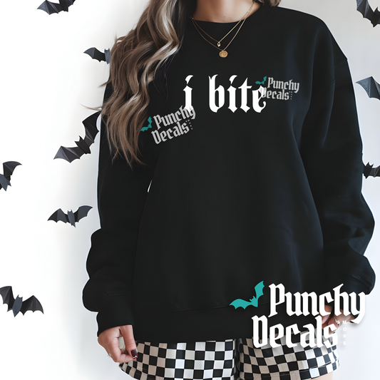 I Bite Sweatshirt