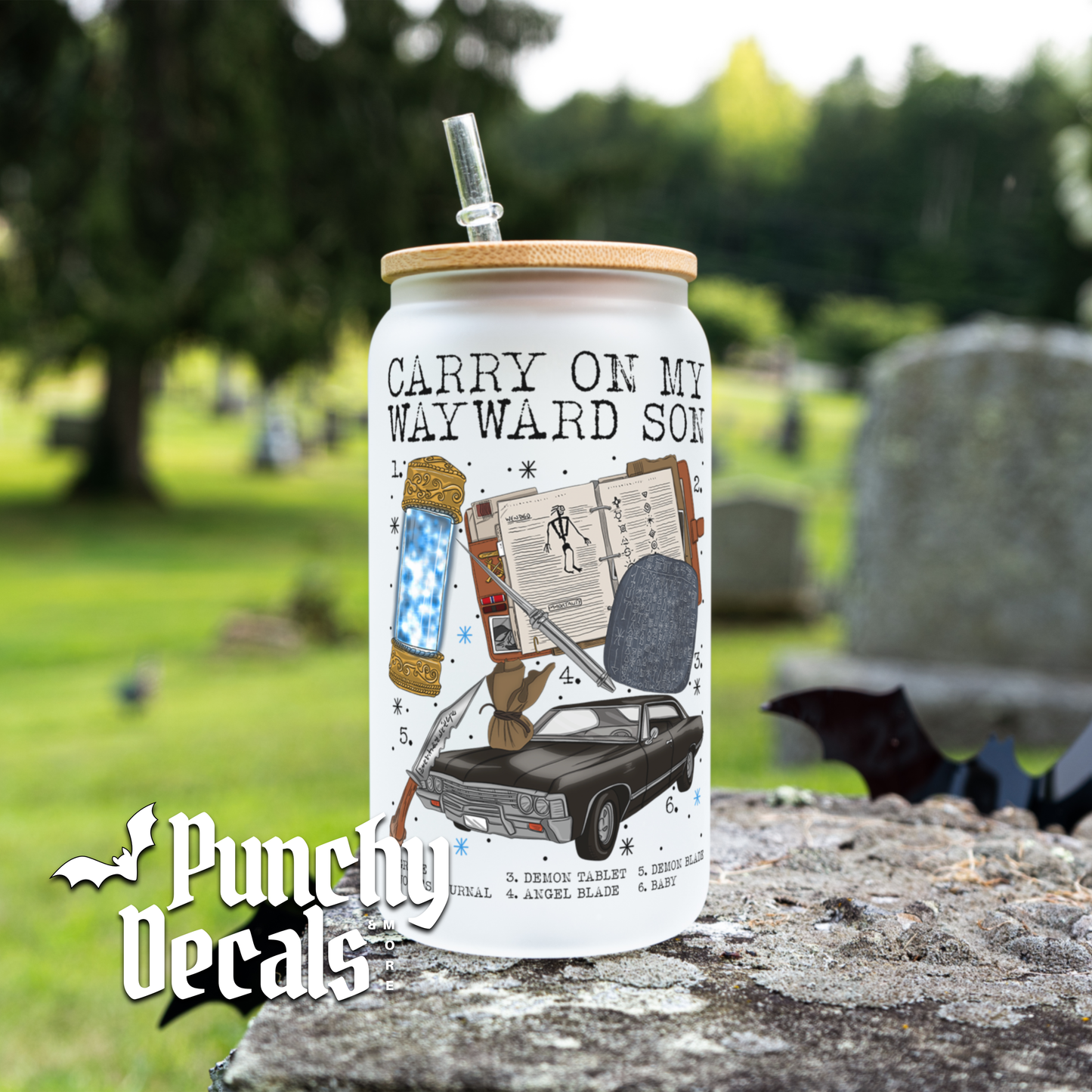 Carry On My Wayward Son Glass Libbey