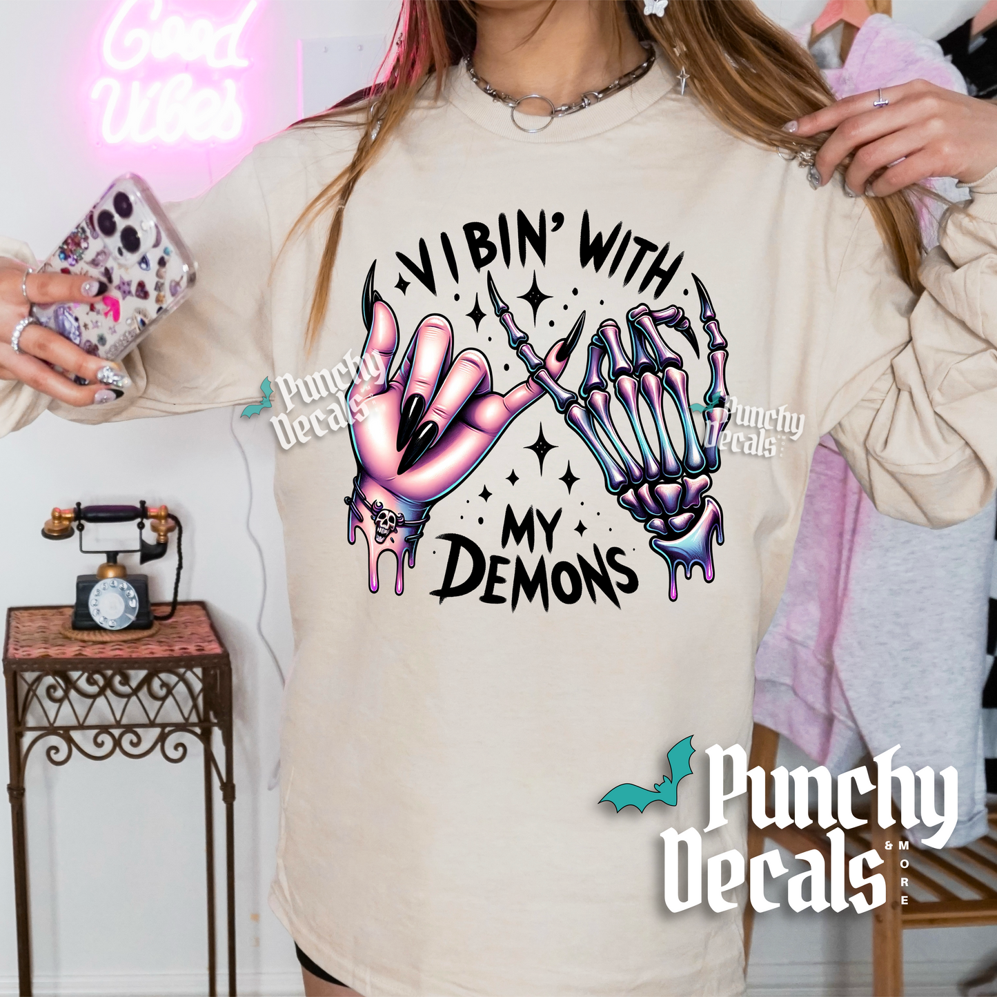Vibin’ with my Demons Long Sleeve Shirt