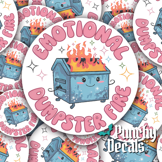 Emotional Dumpster Fire Sticker