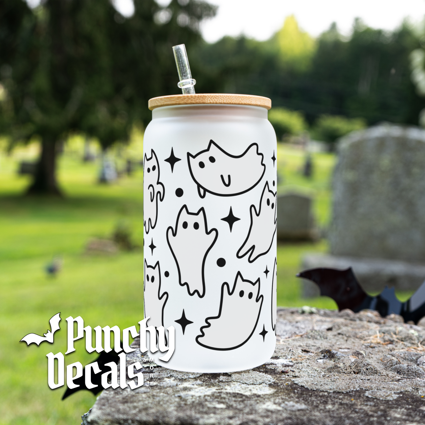 Ghost Cat Glass Libbey