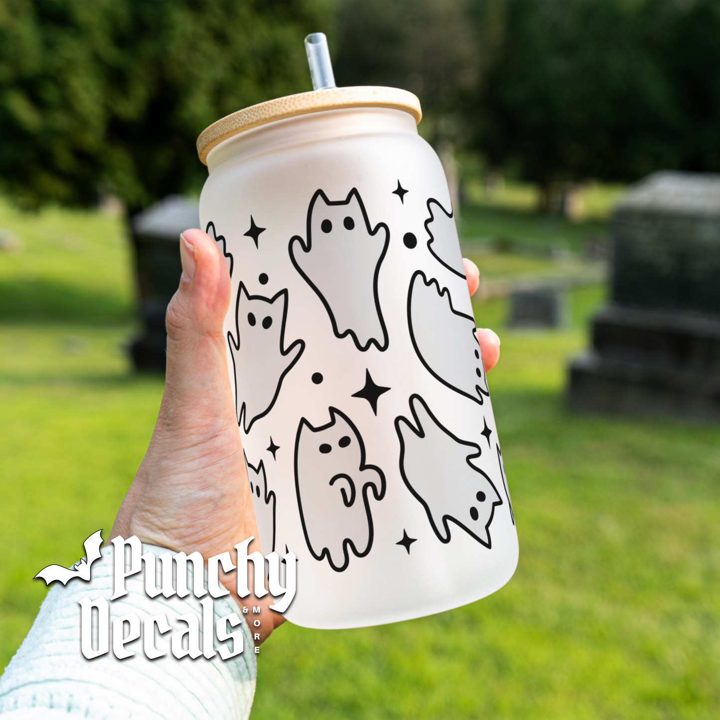 Ghost Cat Glass Libbey