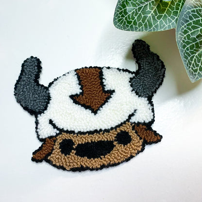 Cute Flying Bison Mug Rug