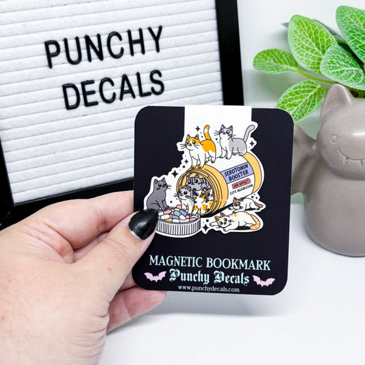 Serotonin Booster Kitties Magnetic Bookmark