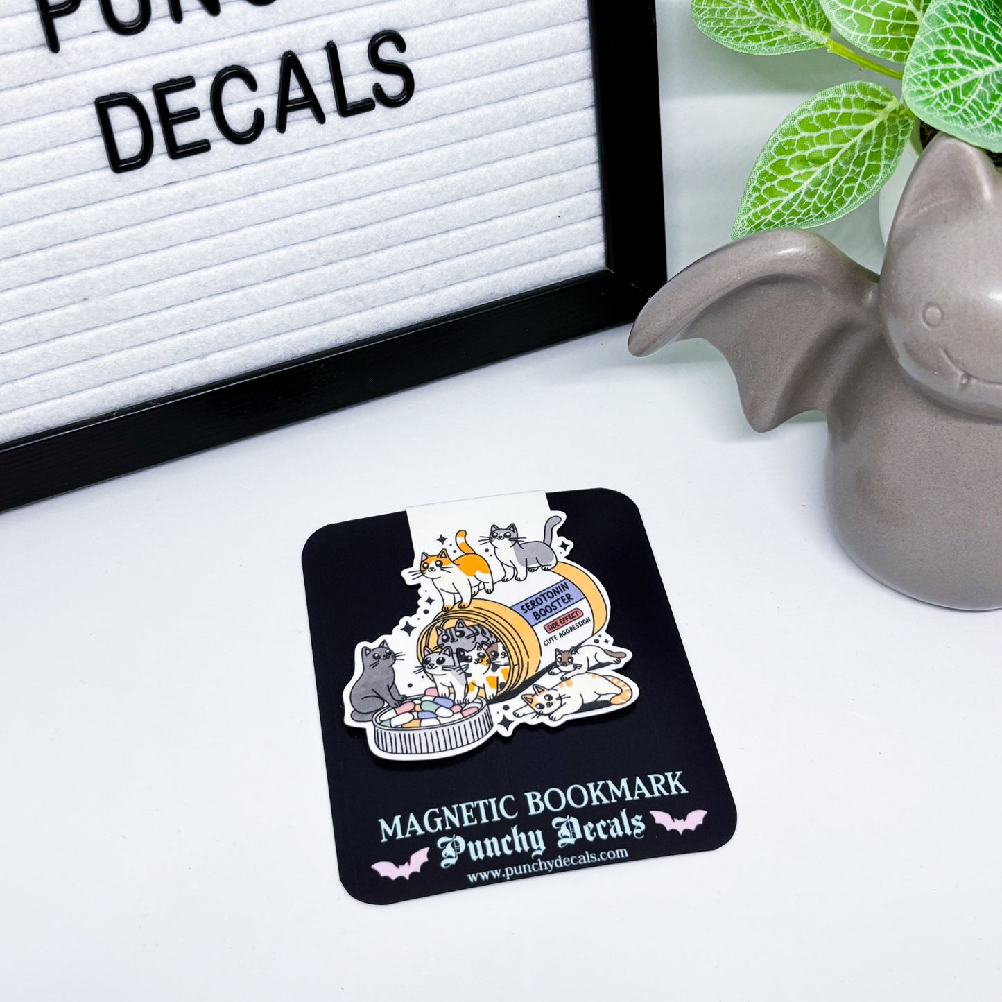 Serotonin Booster Kitties Magnetic Bookmark