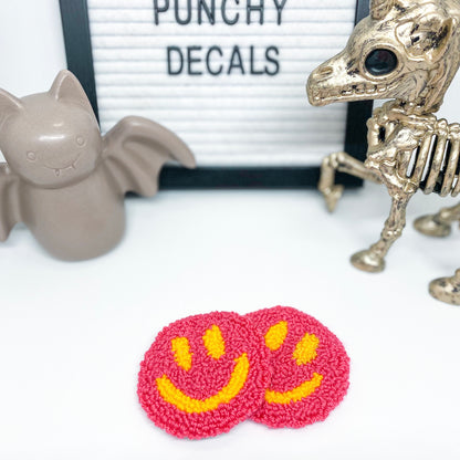 Smiley Face Car Coaster (set of 2)