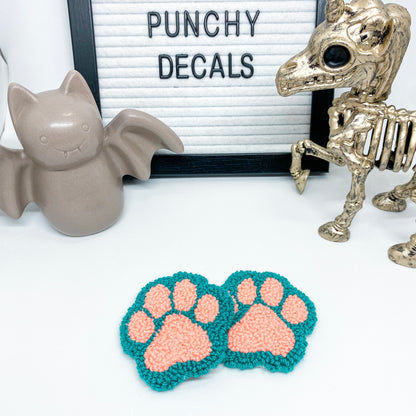 Paw Print Car Coaster (set of 2)
