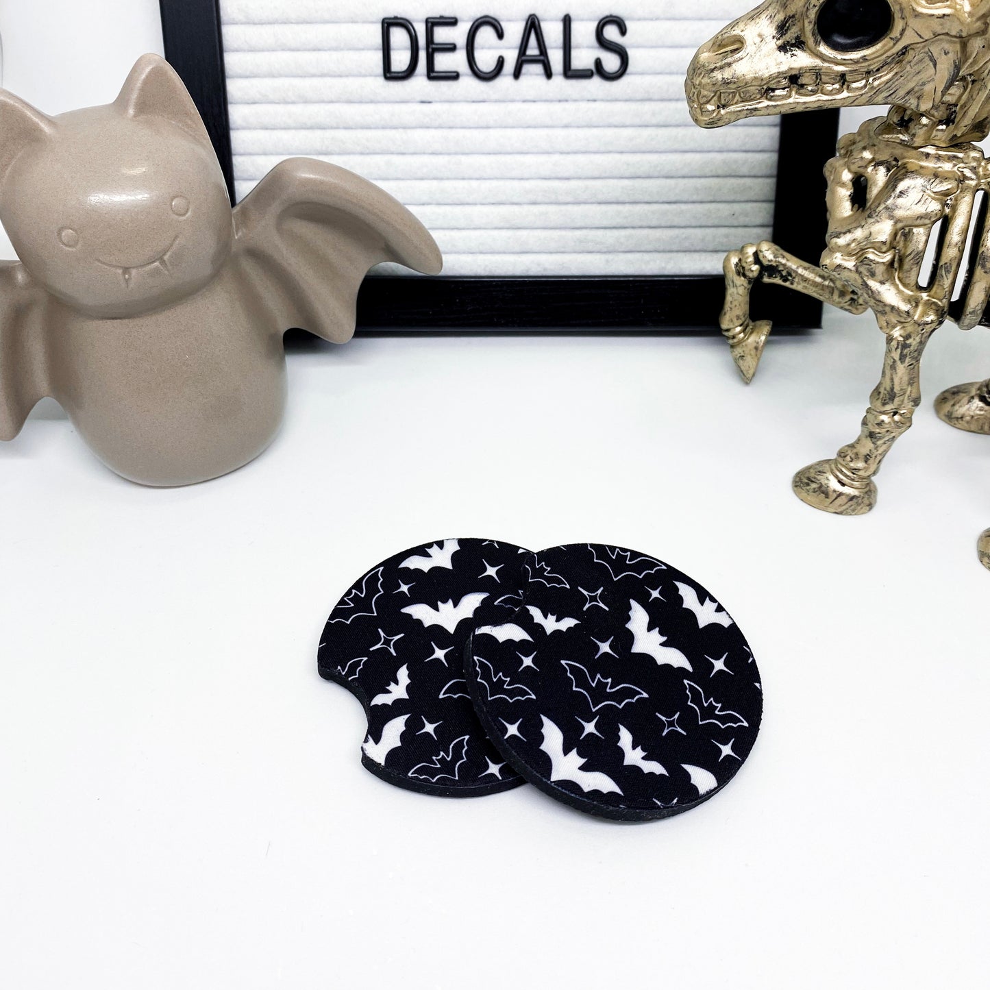 Sparkling Bats Car Coasters (set of 2)