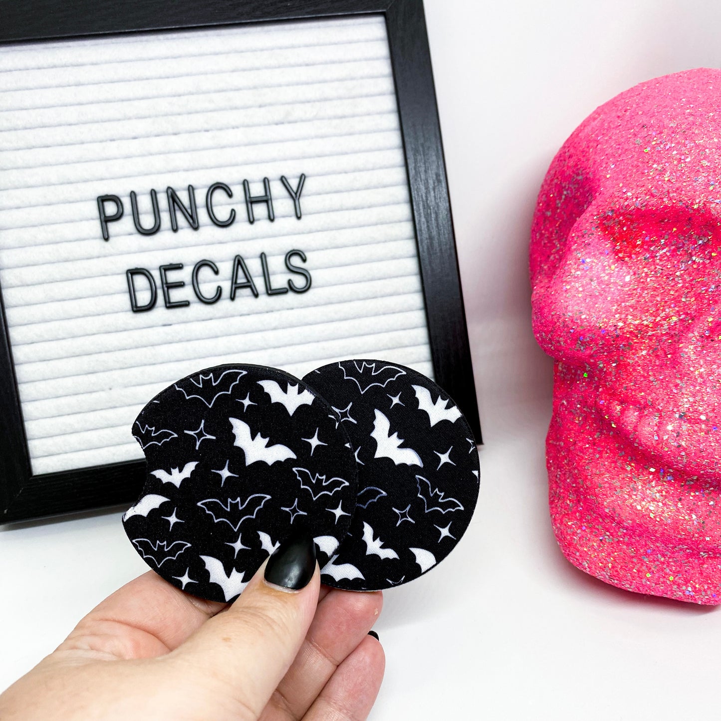 Sparkling Bats Car Coasters (set of 2)