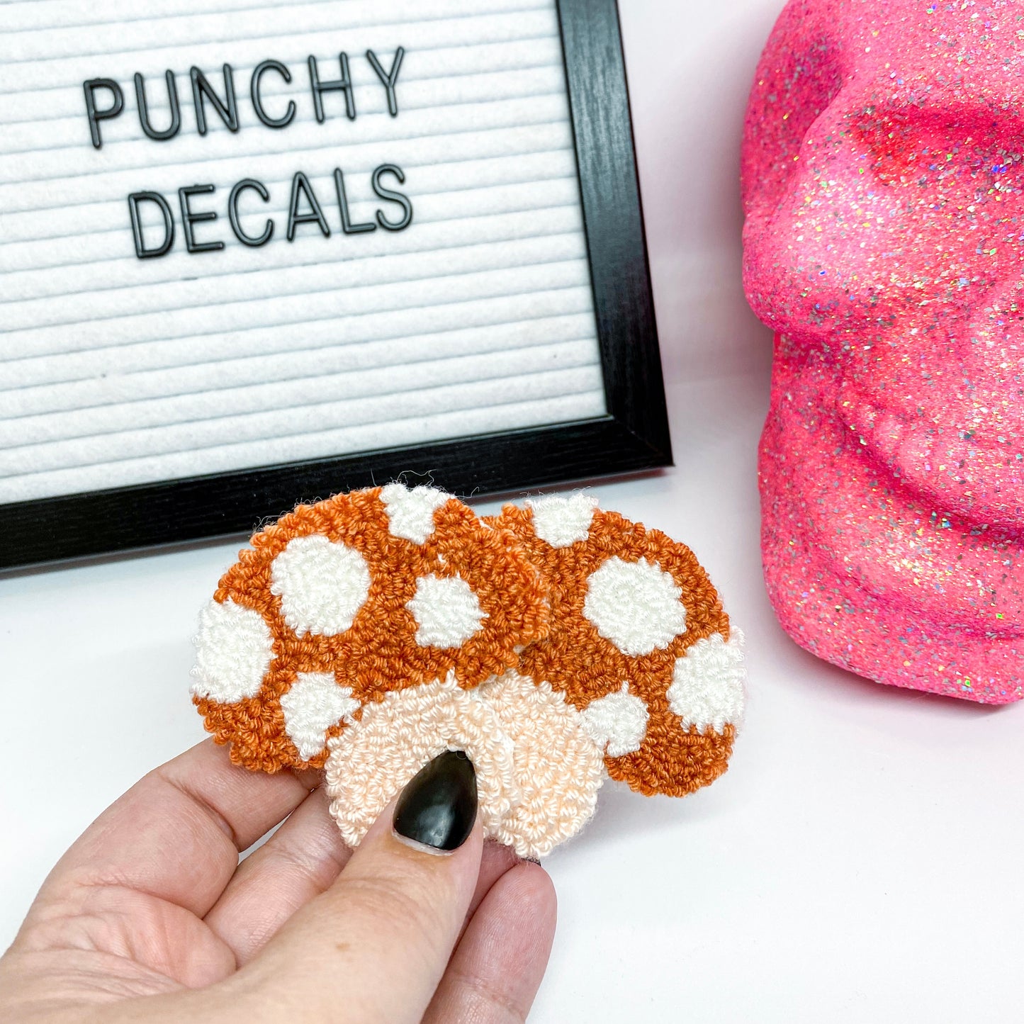 Mushroom Car Coaster (set of 2)