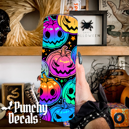 Neon Pumpkin Tumbler