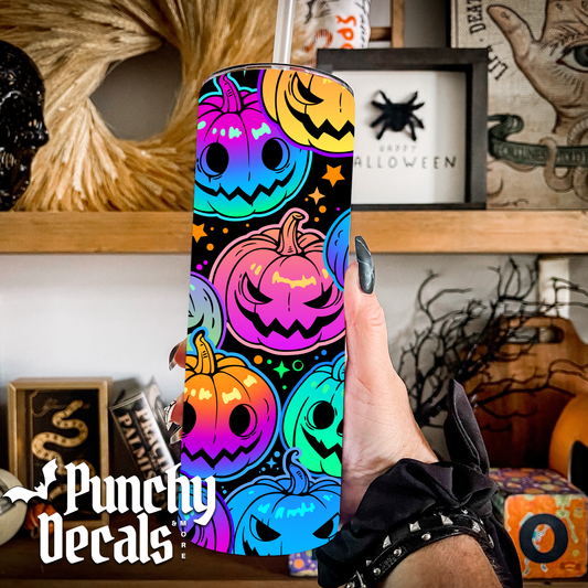 Neon Pumpkin Tumbler