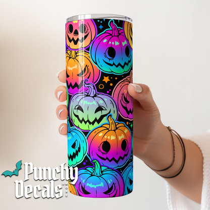 Neon Pumpkin Tumbler