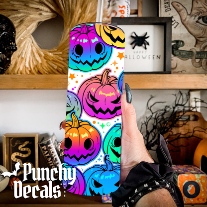 Neon Pumpkin Tumbler