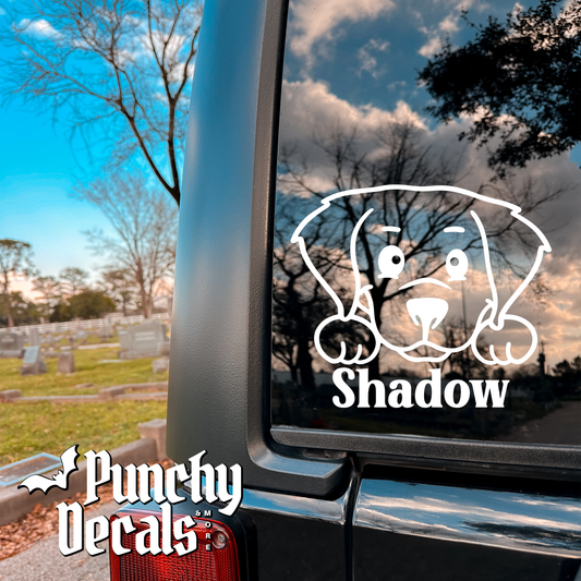 Doggie Vinyl Decal