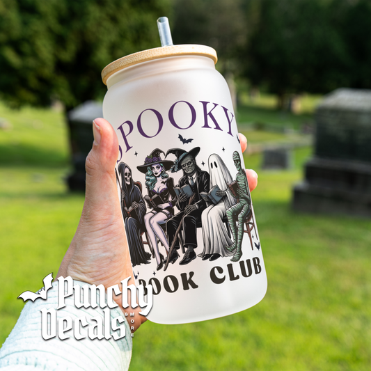 Spooky Book Club Glass Libbey