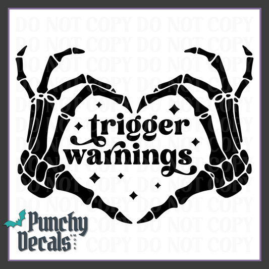Trigger Warnings Decal