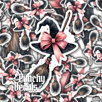 Witchy Broom Sticker