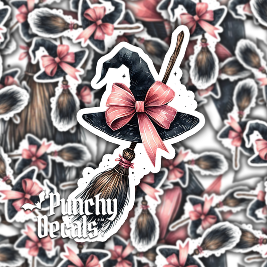 Witchy Broom Sticker